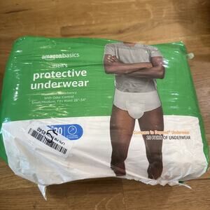 Amazon Basics Men's Protective Incontinence Underwear - Small/Medium - 20 Count